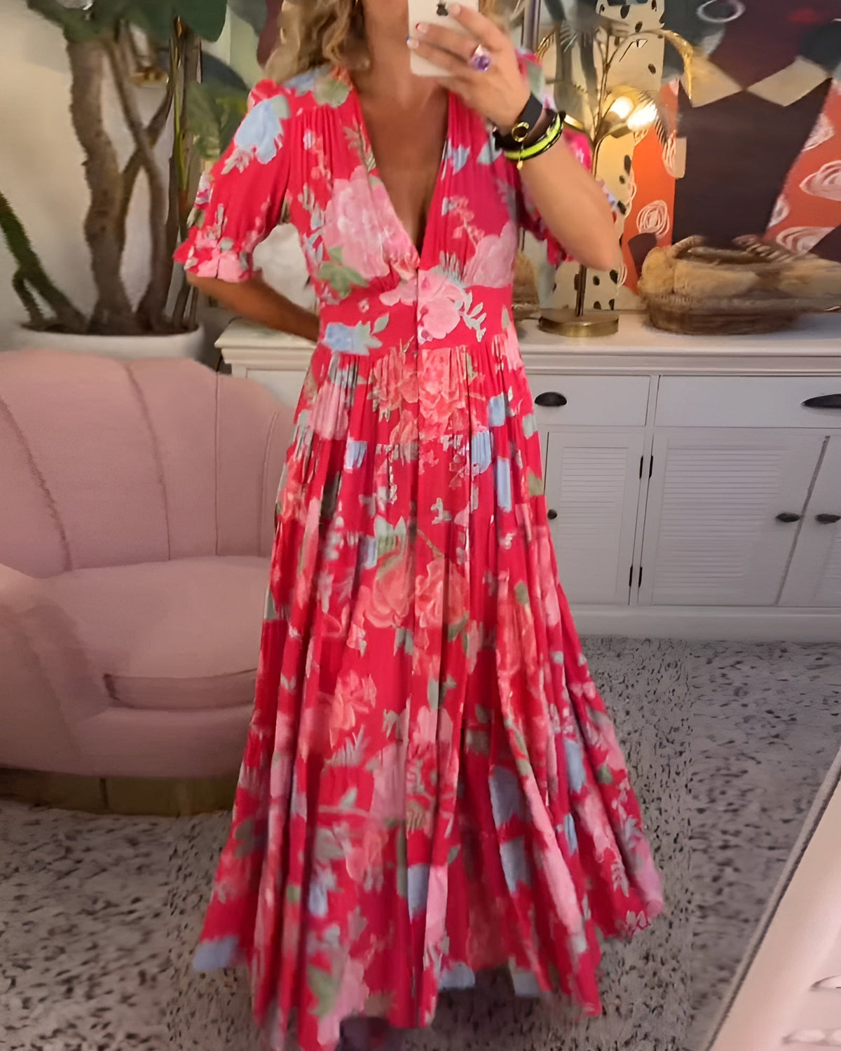 Ginny | Airy Dress with Flowers