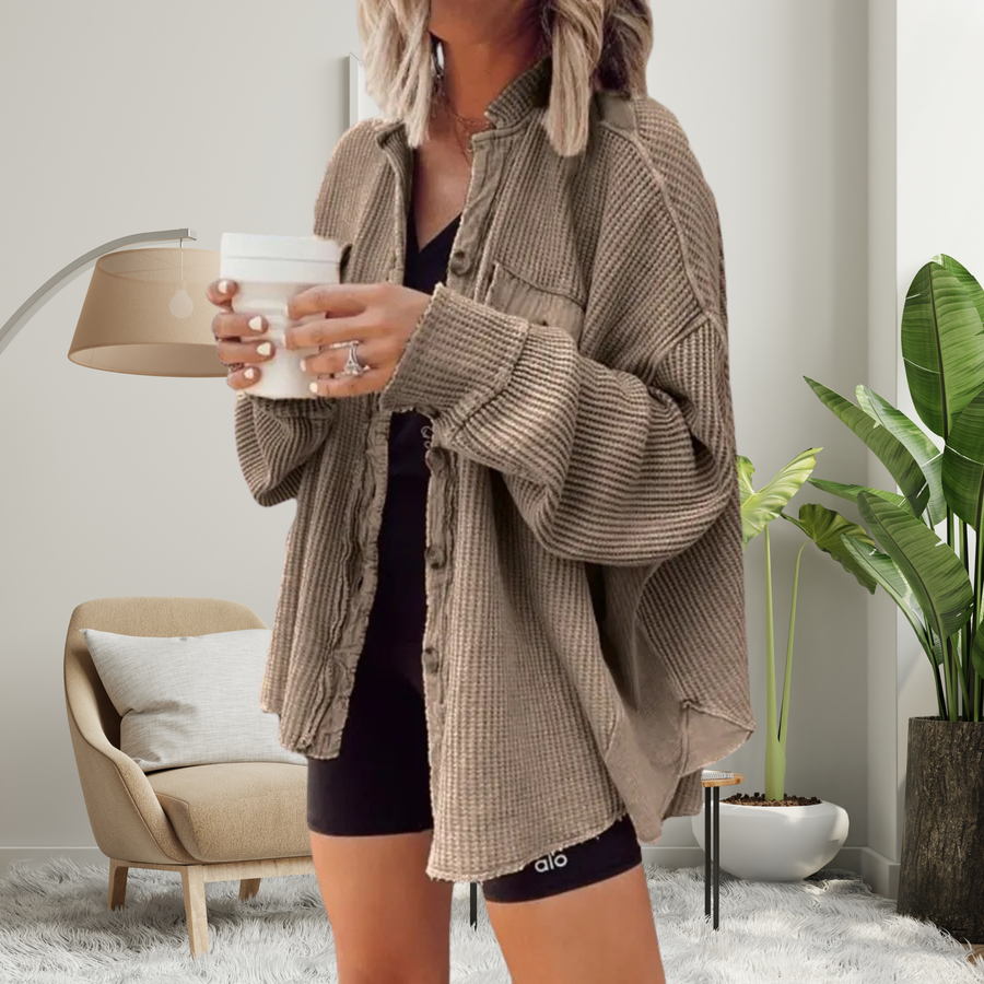 FAYET - Cozy Loose Fit Batwing Sleeve