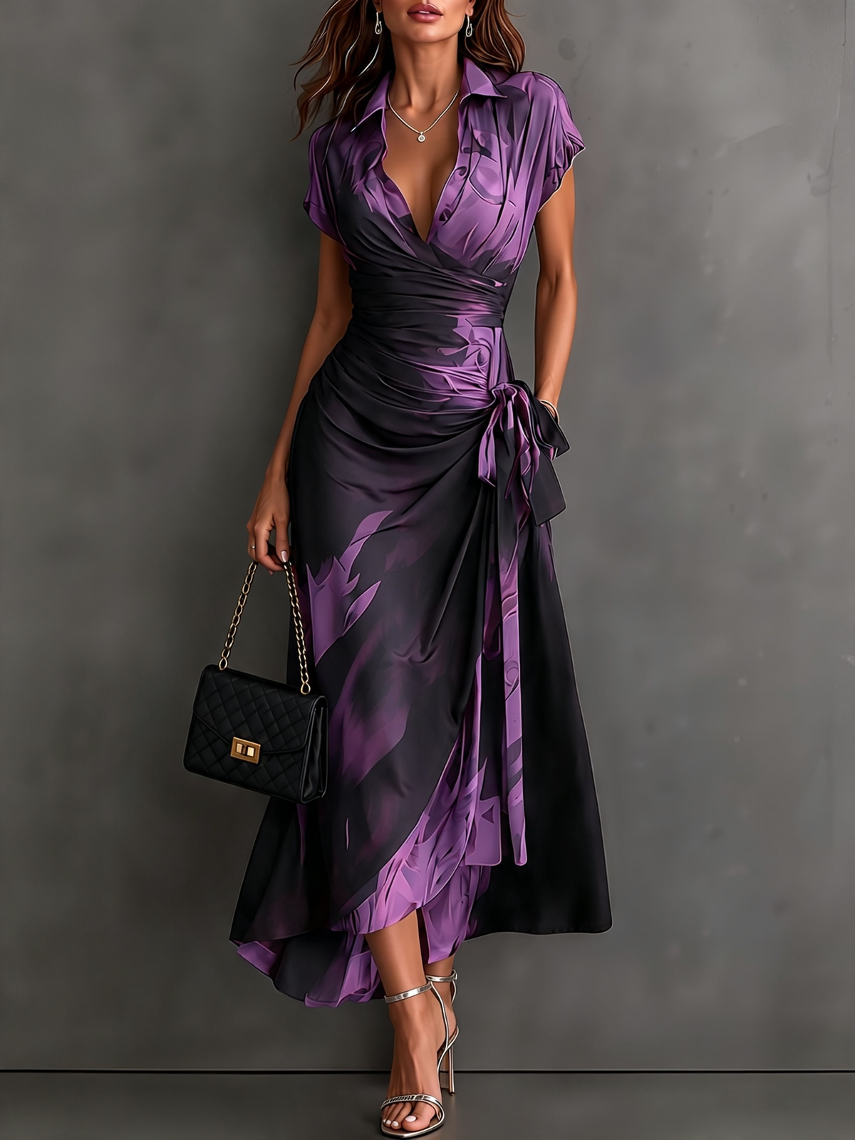 Camille | Elegant Wrap Midi Dress