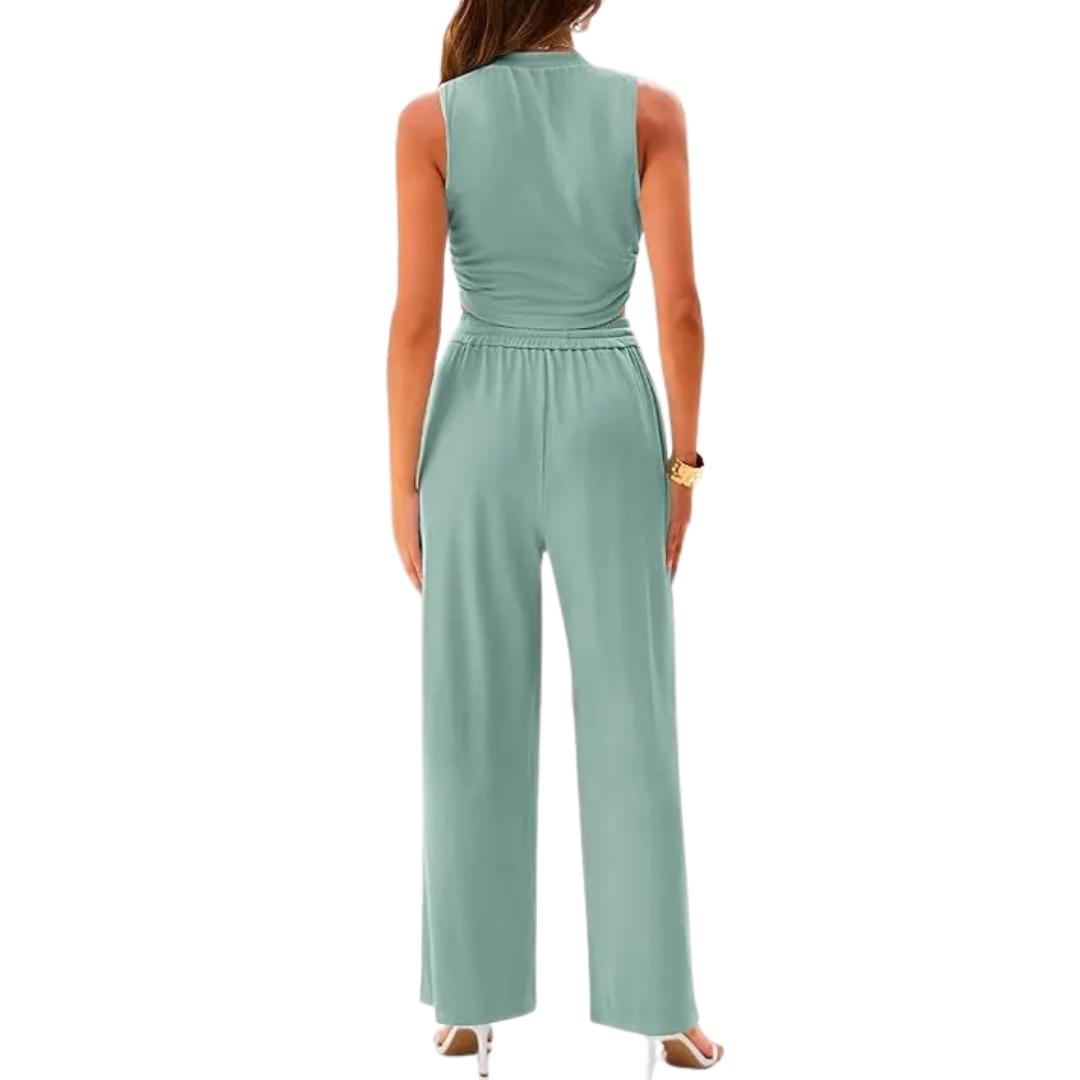 NELLA™ – Ribbed Knit Sleeveless Lounge Set
