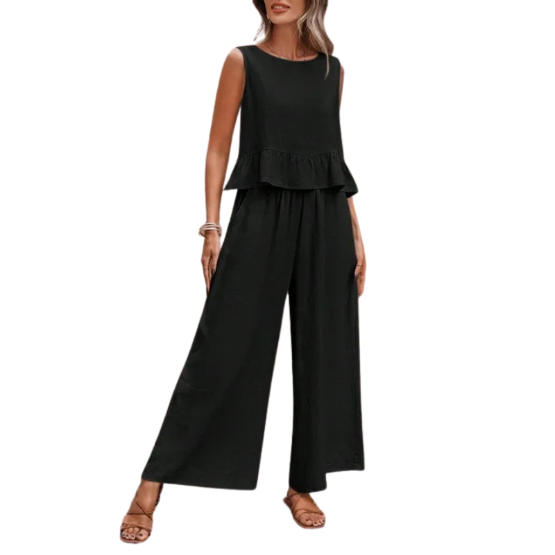 KARENT - Ruffle Hem Tank Top