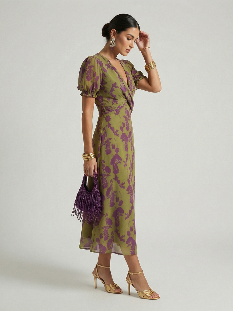 Virel™ - Relaxed Floral Midi Dress