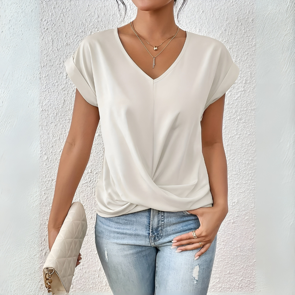 Islana | CLASSIC V-NECK COTTON WOMEN'S TEE