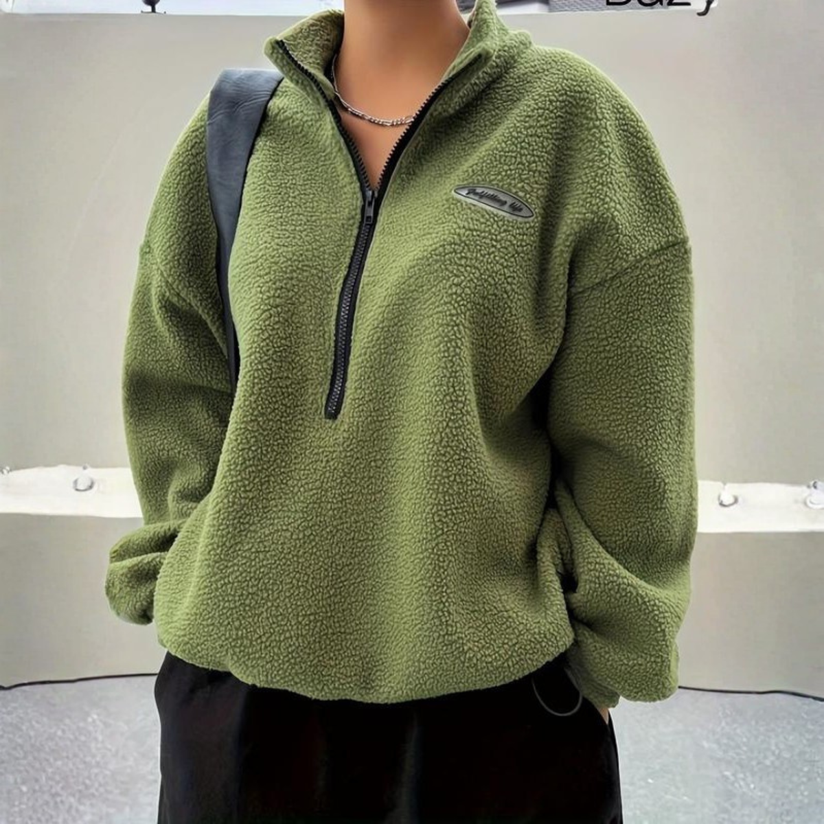 AVALANNAT - Comfy Fuzzy Half Zip Long