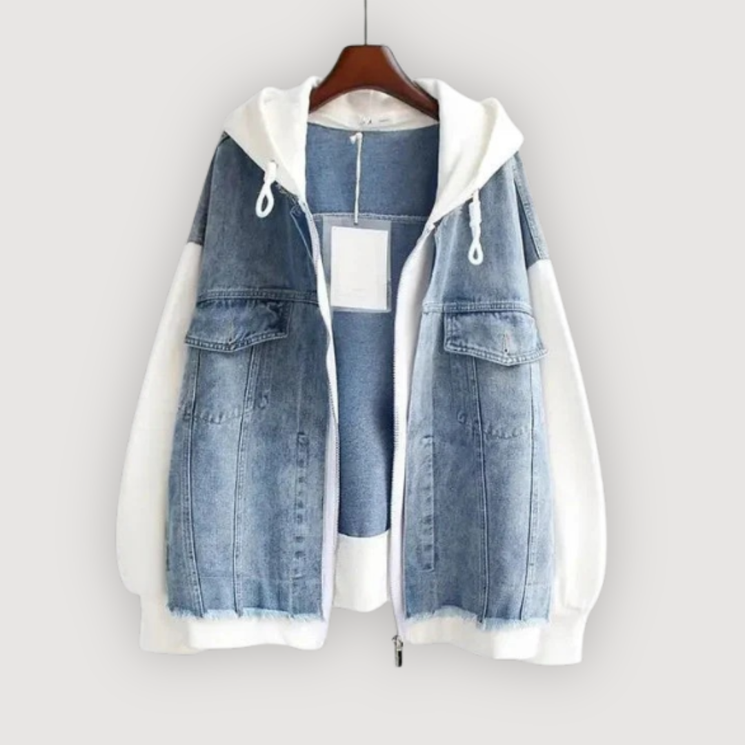 CELYN – CASUAL DENIM HOODIE