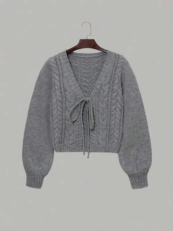 ALICIAT - Drop Shoulder Long Sleeve Cardigan