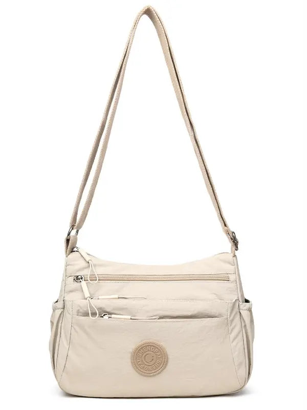 BETINAT - Solid Color Multi-Pocket Crossbody High-Quality