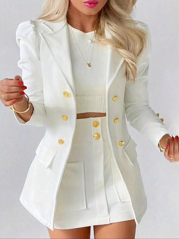 MAGDAT - Two-Piece Blazer & Skirt Set