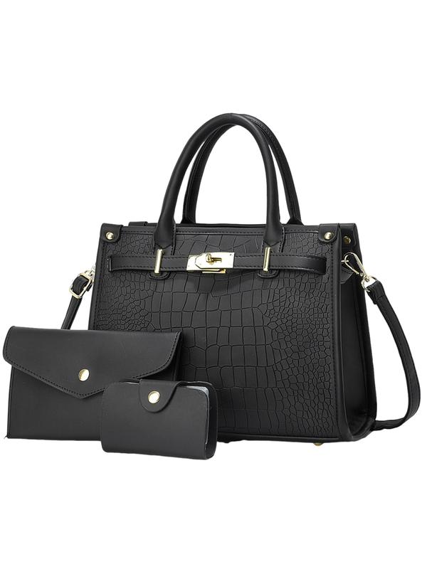 ALENORT - Crocodile Embossed Large Capacity Crossbody