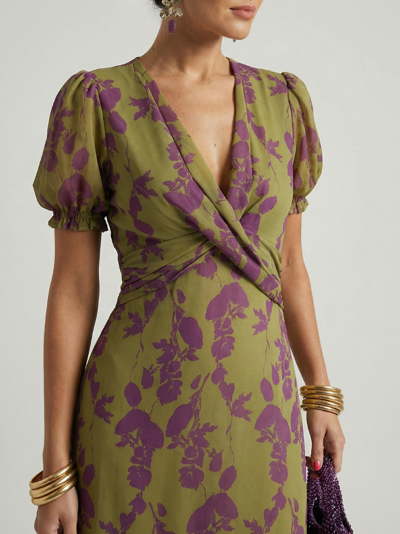 Virel™ - Relaxed Floral Midi Dress