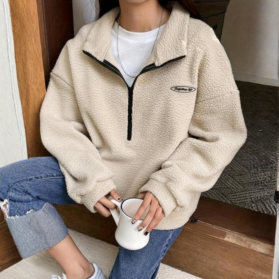 AVALANNAT - Comfy Fuzzy Half Zip Long