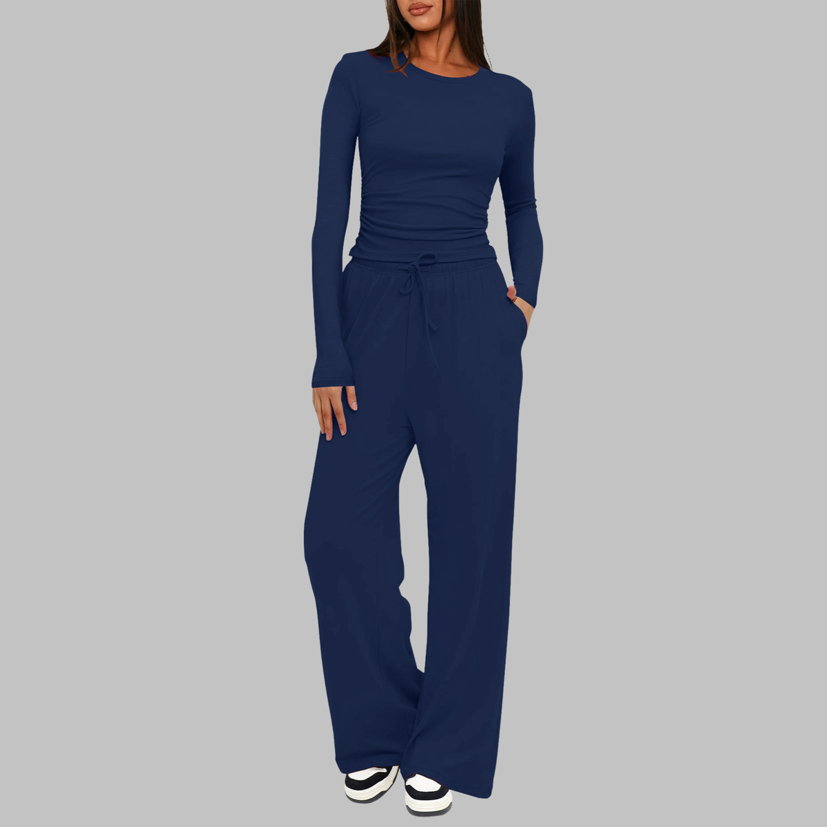 JANNYT - Long Sleeve Top and Wide