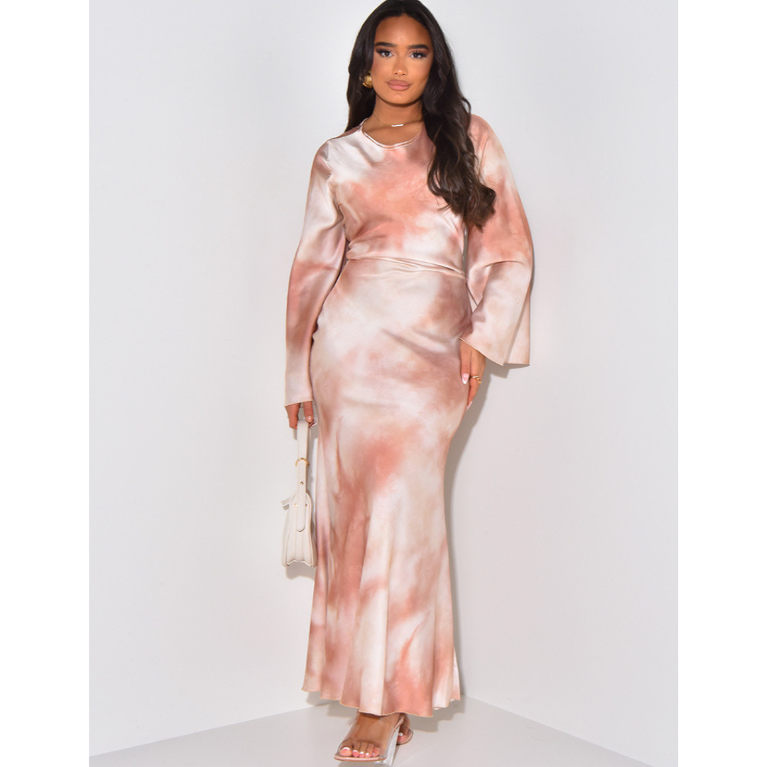 ARIANAT - Satin Fitted with Tie Back