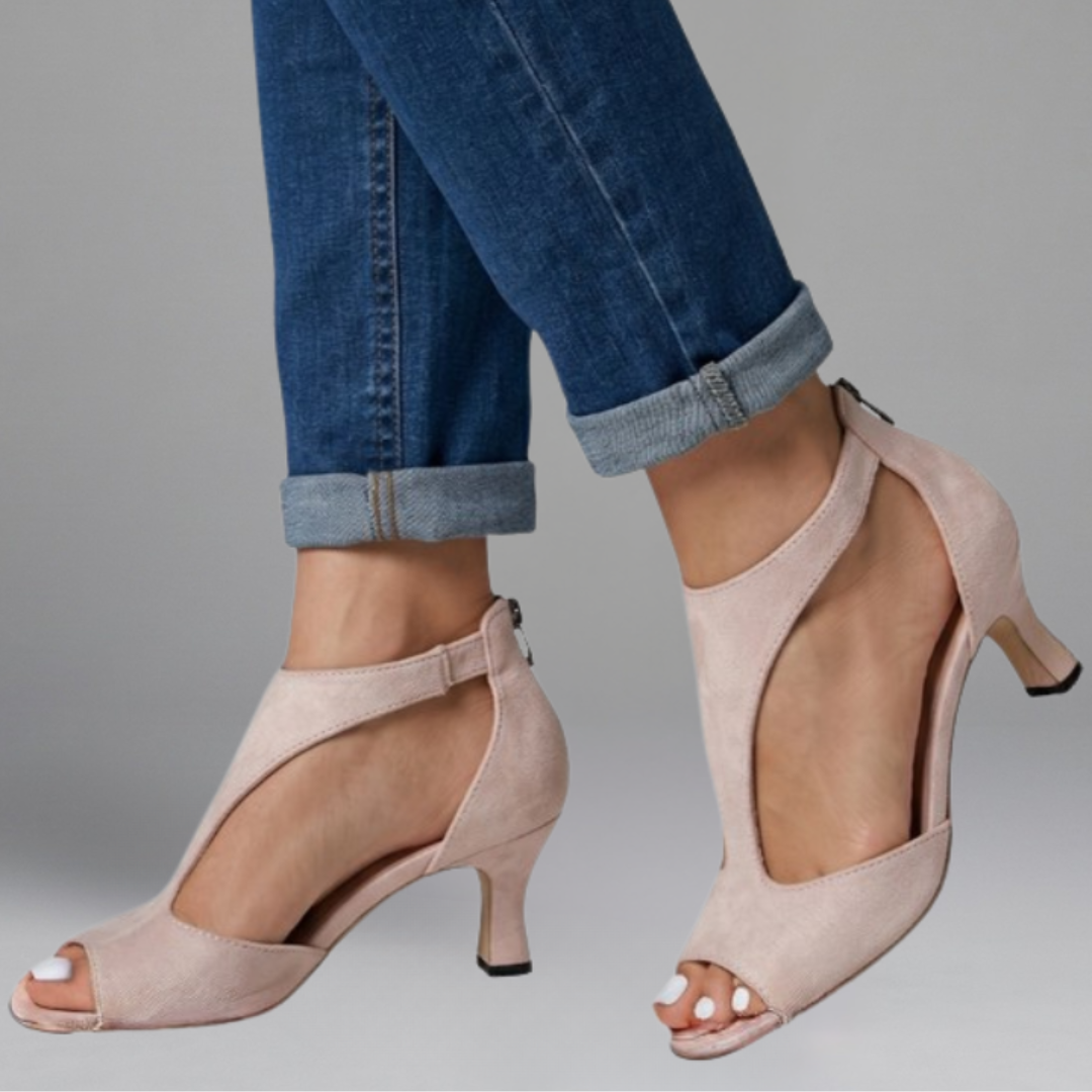 Josie | Orthopaedic Heels with Peep Toe Opening