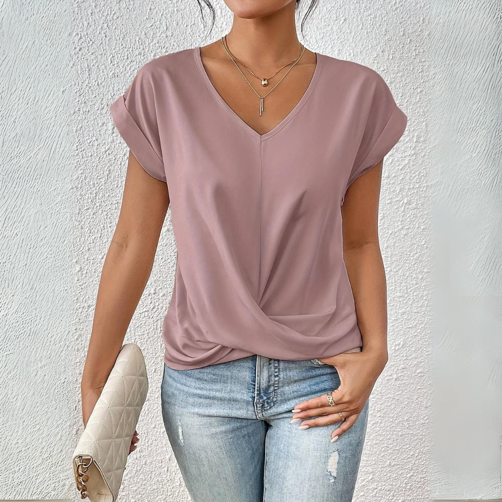 Islana | CLASSIC V-NECK COTTON WOMEN'S TEE