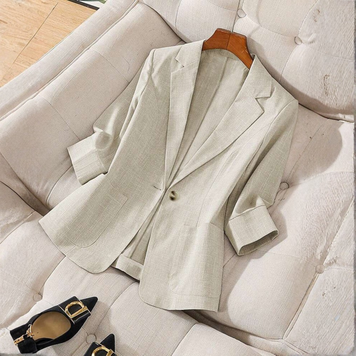 GILLIANT - Classy Button Front Long Sleeve