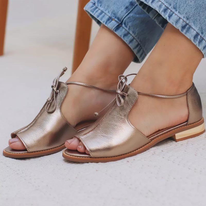 JULIETA | LACE-UP SANDALS