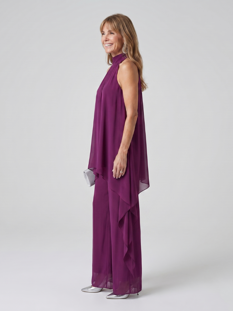 Bearim™ - Halter Neck Asymmetric Tunic Set