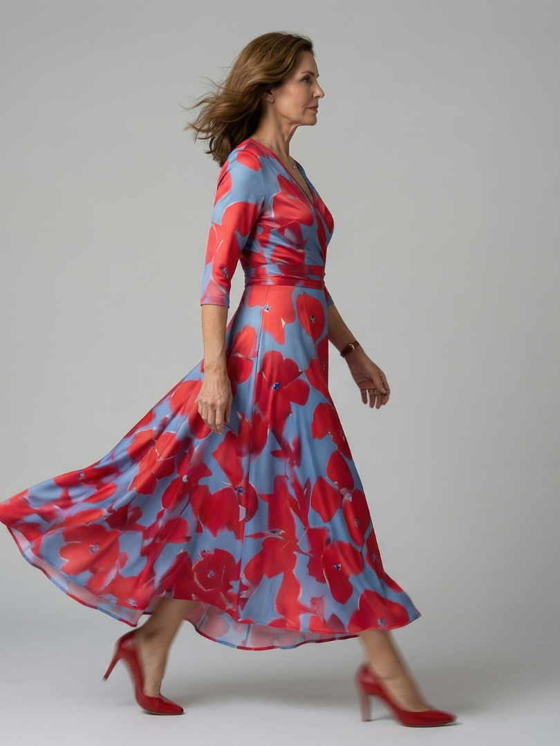 Morwenna Floral Wrap Maxi Dress