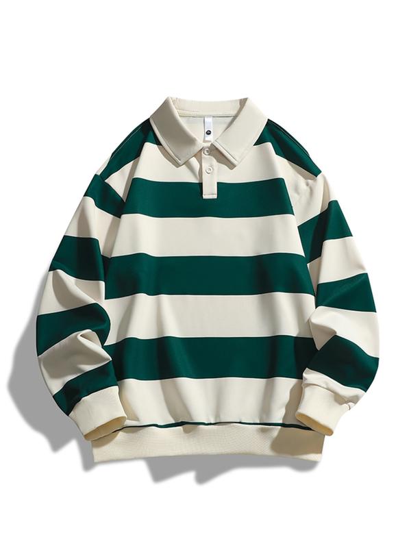 ZOET - Classic Fashion Striped Collar Long