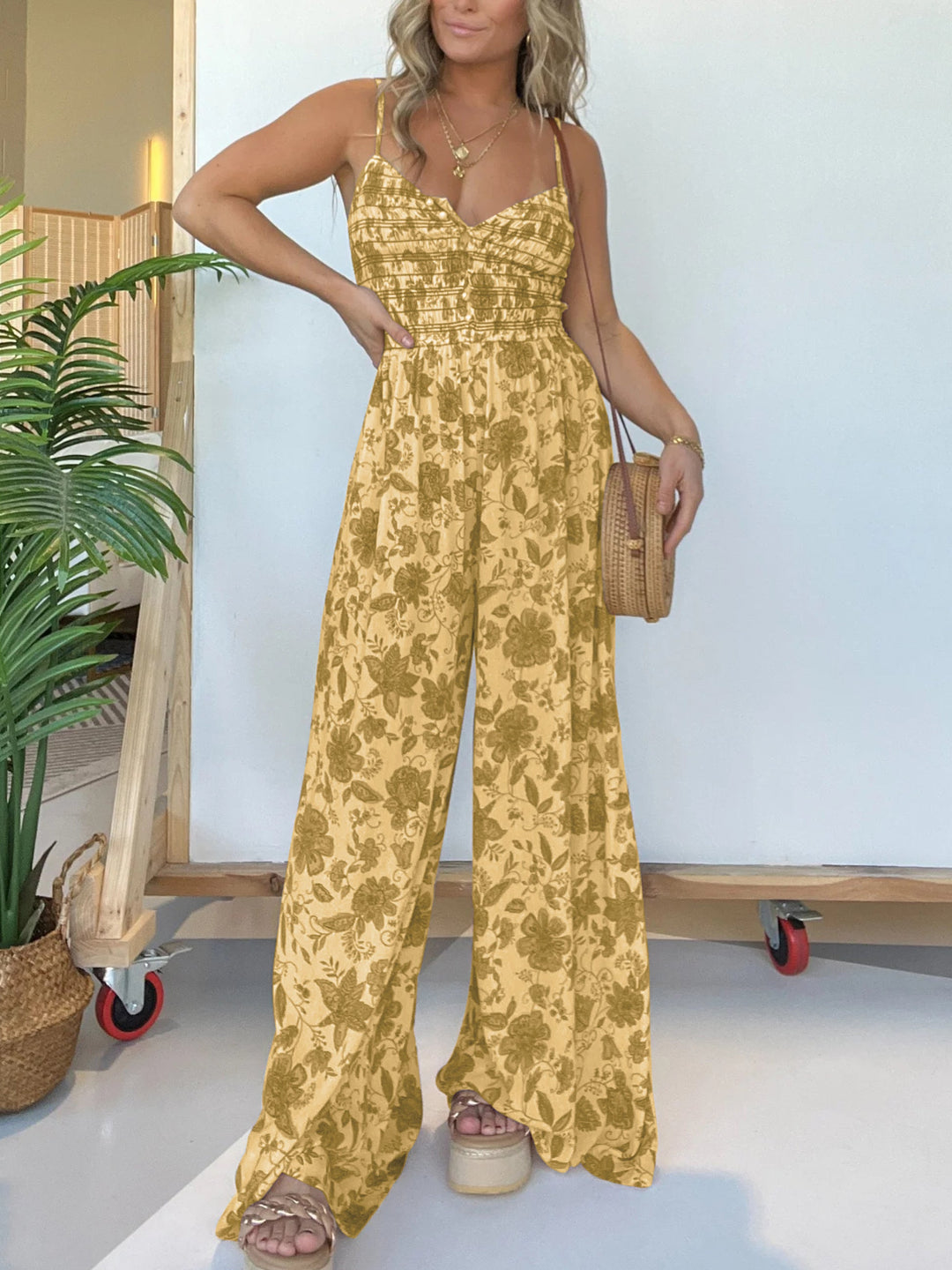 Vivian | Elegant Floral Jumpsuit – Light, Flattering &amp; Effortlessly Stylish