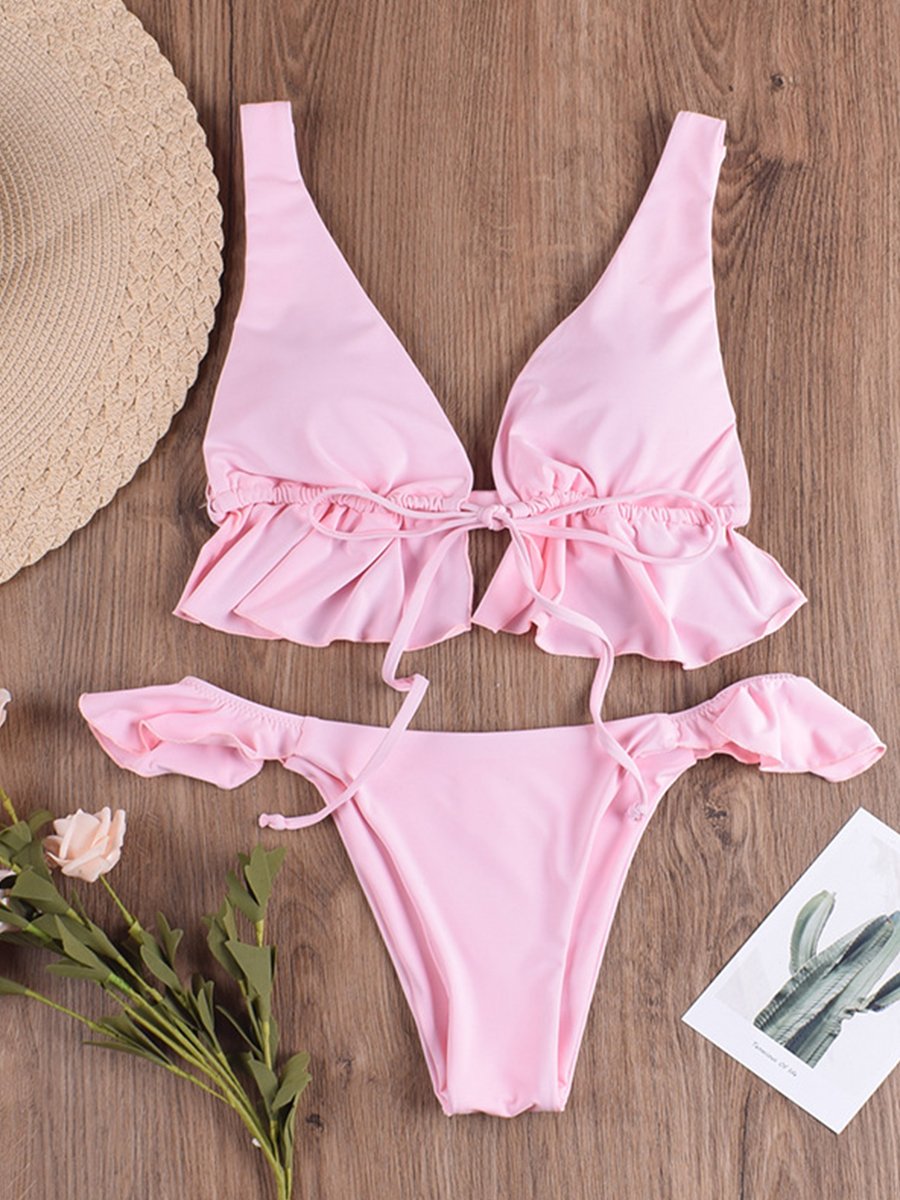 Solid LACE BIKINI