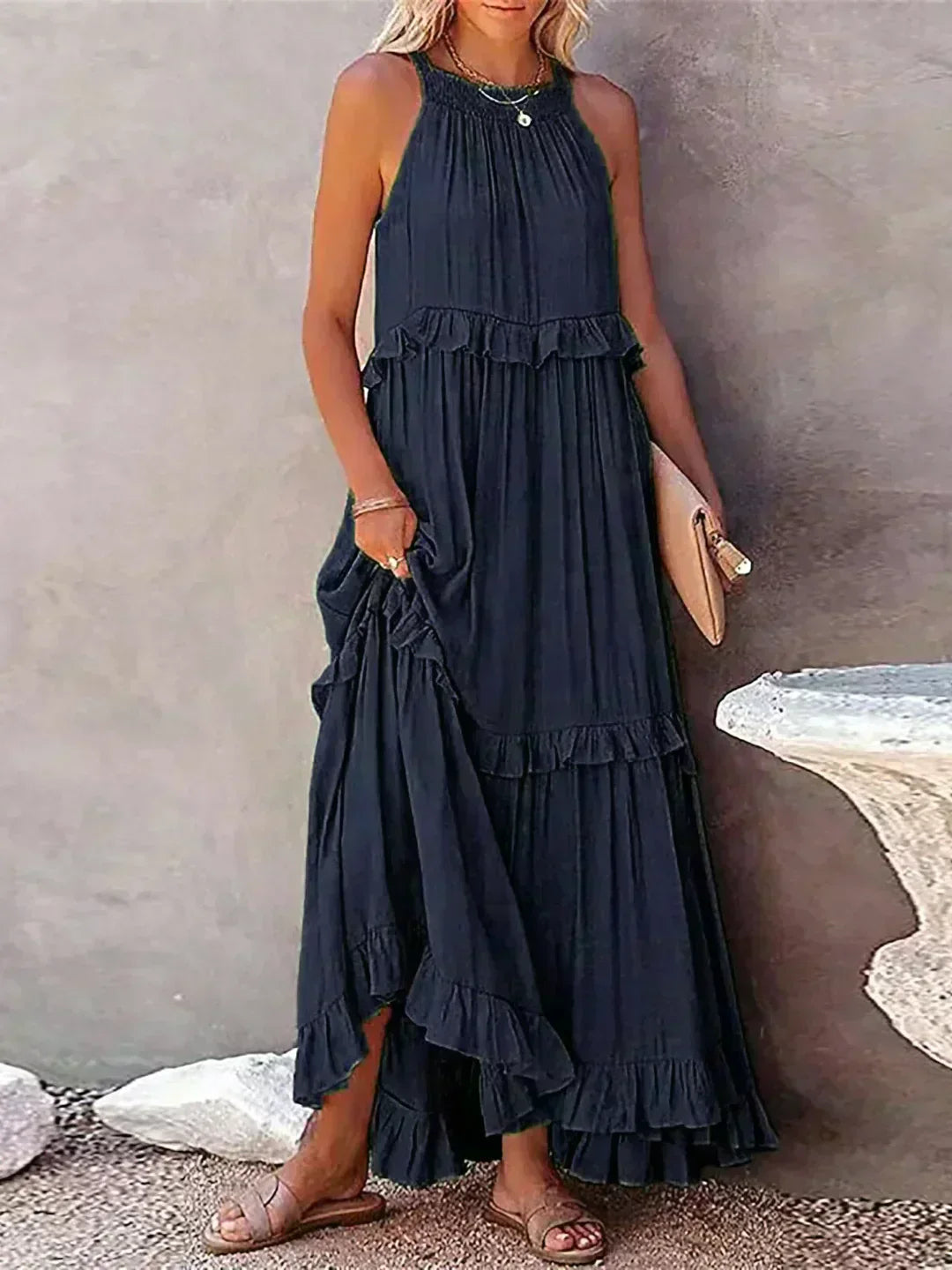 Diana Elegant Sleeveless Dress