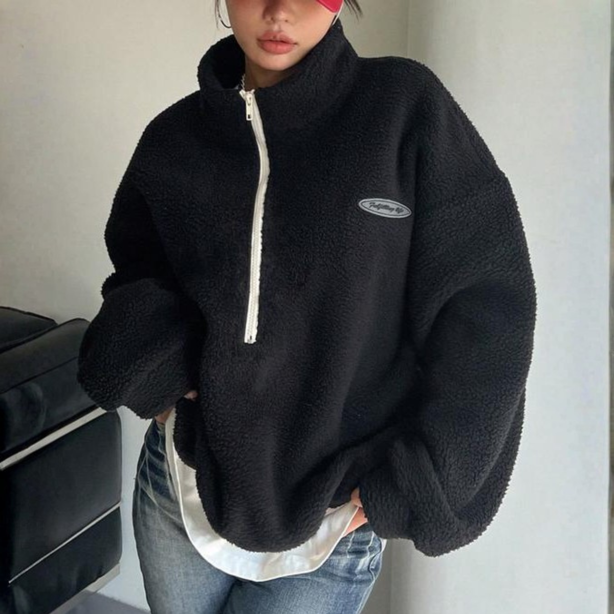 AVALANNAT - Comfy Fuzzy Half Zip Long