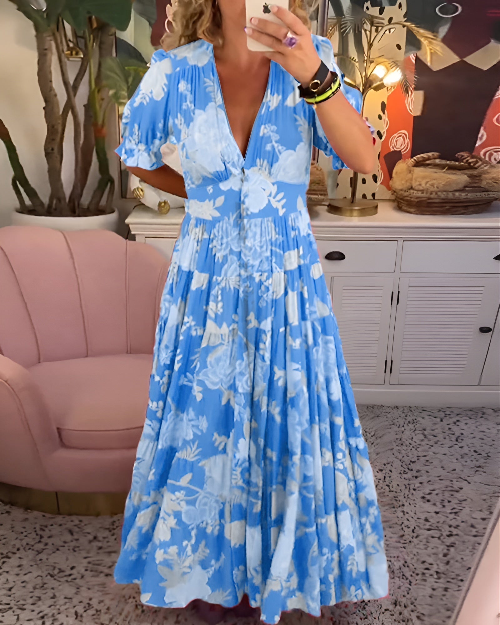 Ginny | Airy Dress with Flowers
