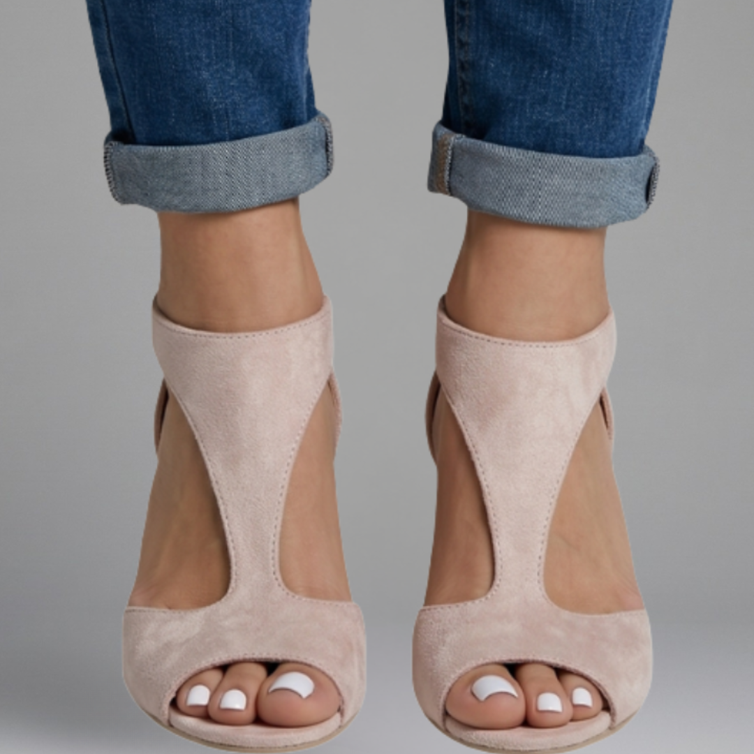 Josie | Orthopaedic Heels with Peep Toe Opening