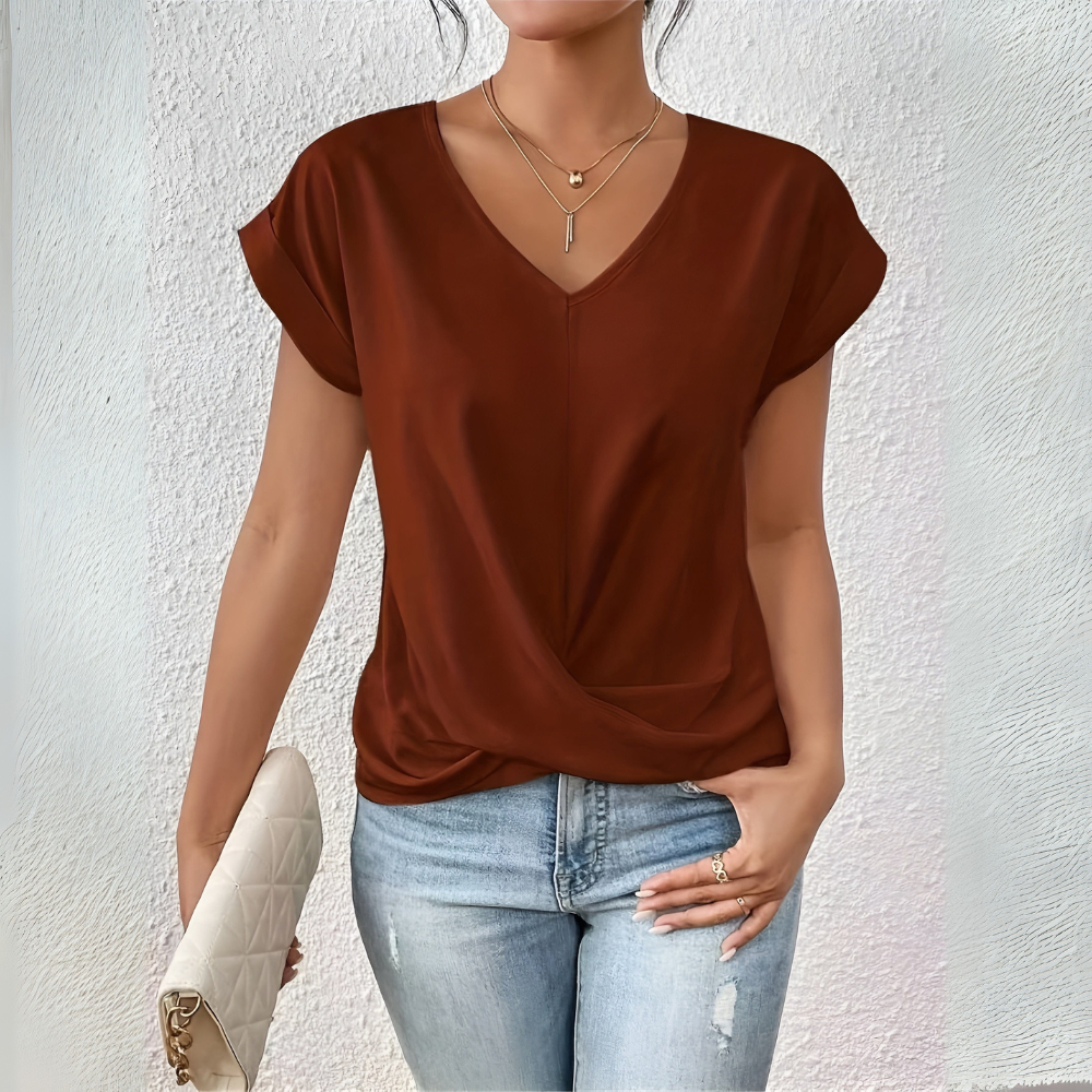 Islana | CLASSIC V-NECK COTTON WOMEN'S TEE