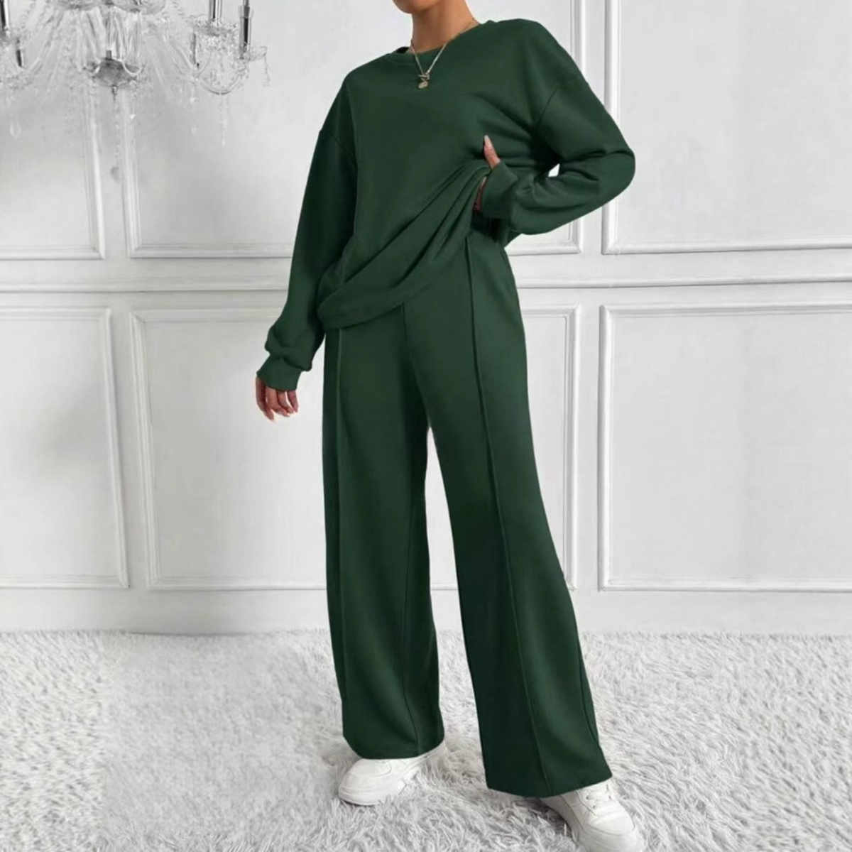 TINIDORT - Long Sleeve Sweatshirt and High