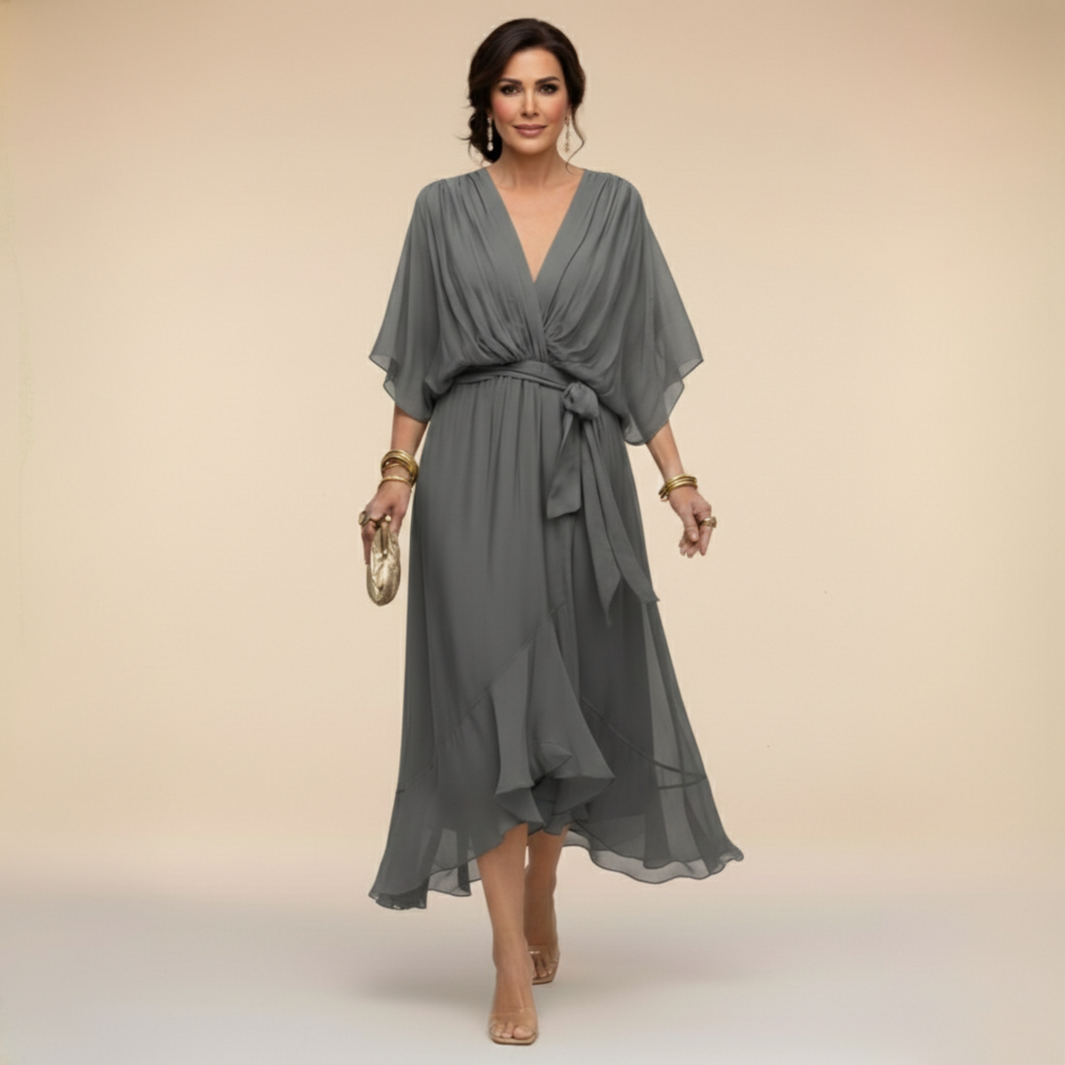 Monica™ - V-neck dress