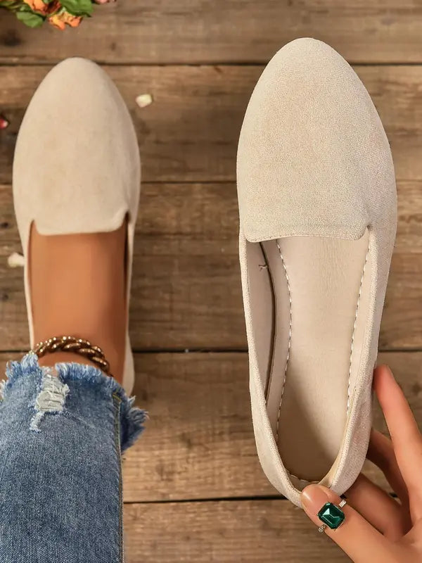 SHERNAT - Solid Color Flats Soft Sole