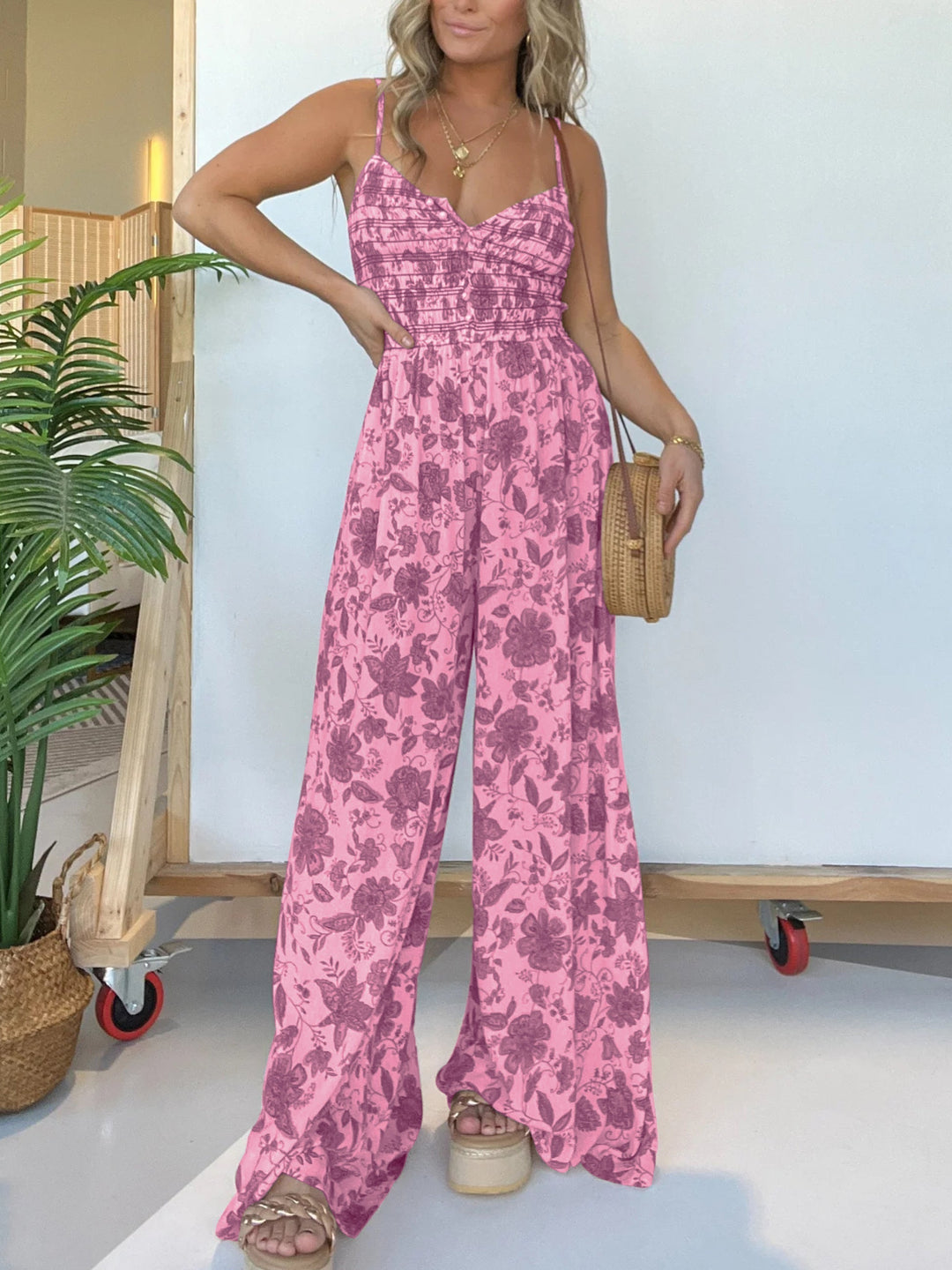 Vivian | Elegant Floral Jumpsuit – Light, Flattering &amp; Effortlessly Stylish
