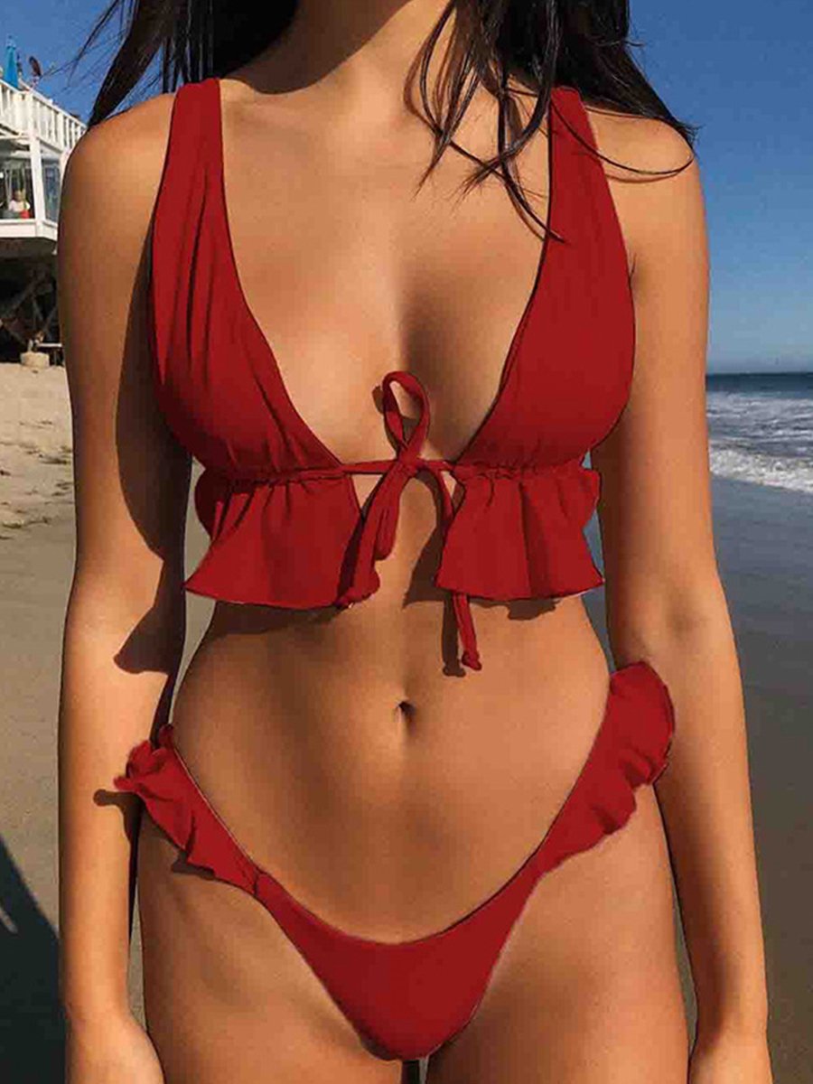 Solid LACE BIKINI