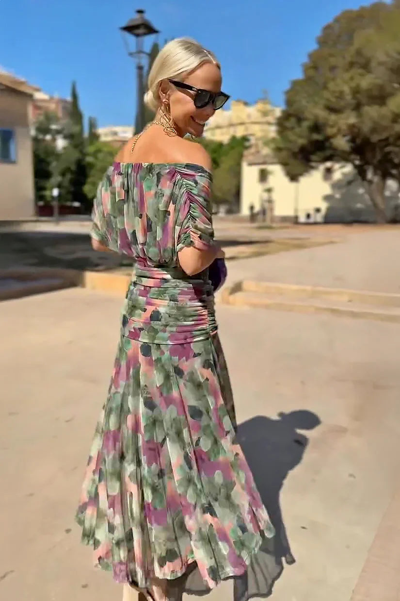 Amelia | Elegant V-neck Maxi Dress
