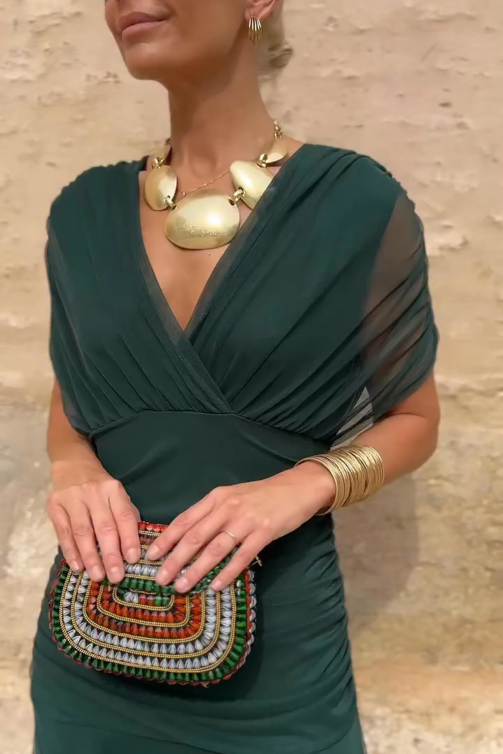 Amelia | Elegant V-neck Maxi Dress