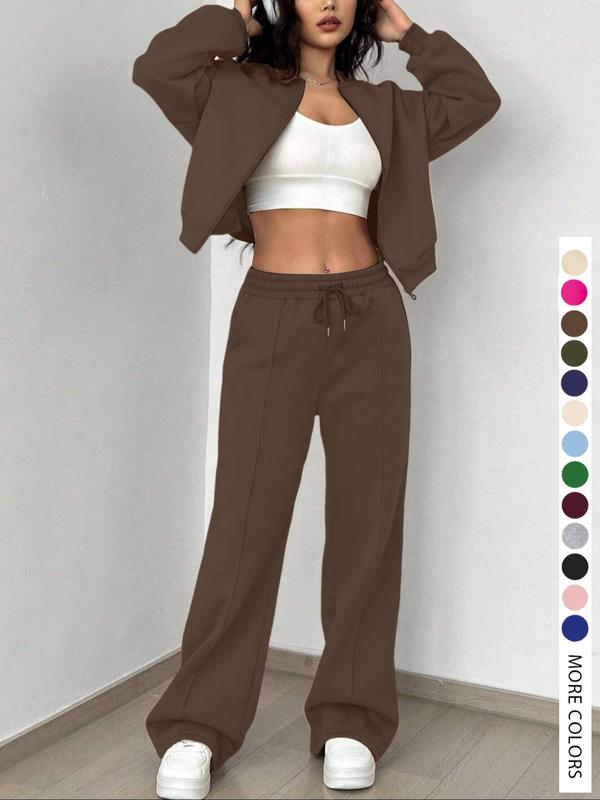 KELSEAT - Tracksuit Set for Women Zipper
