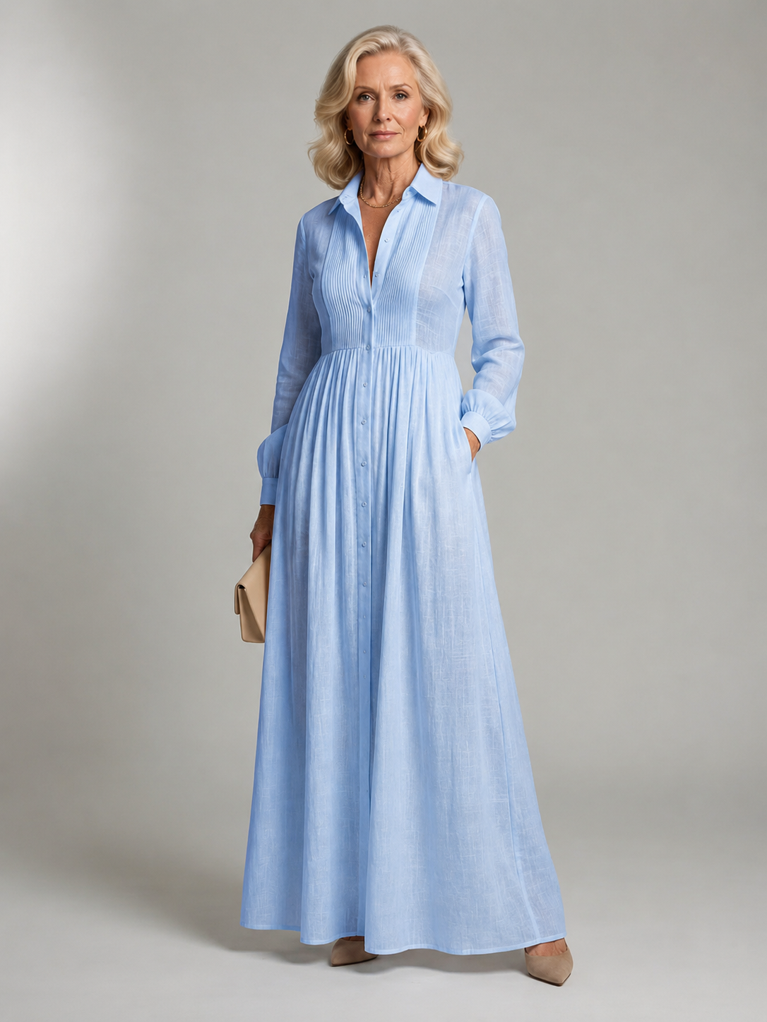 Lioren™ - Soft Flow Maxi Dress