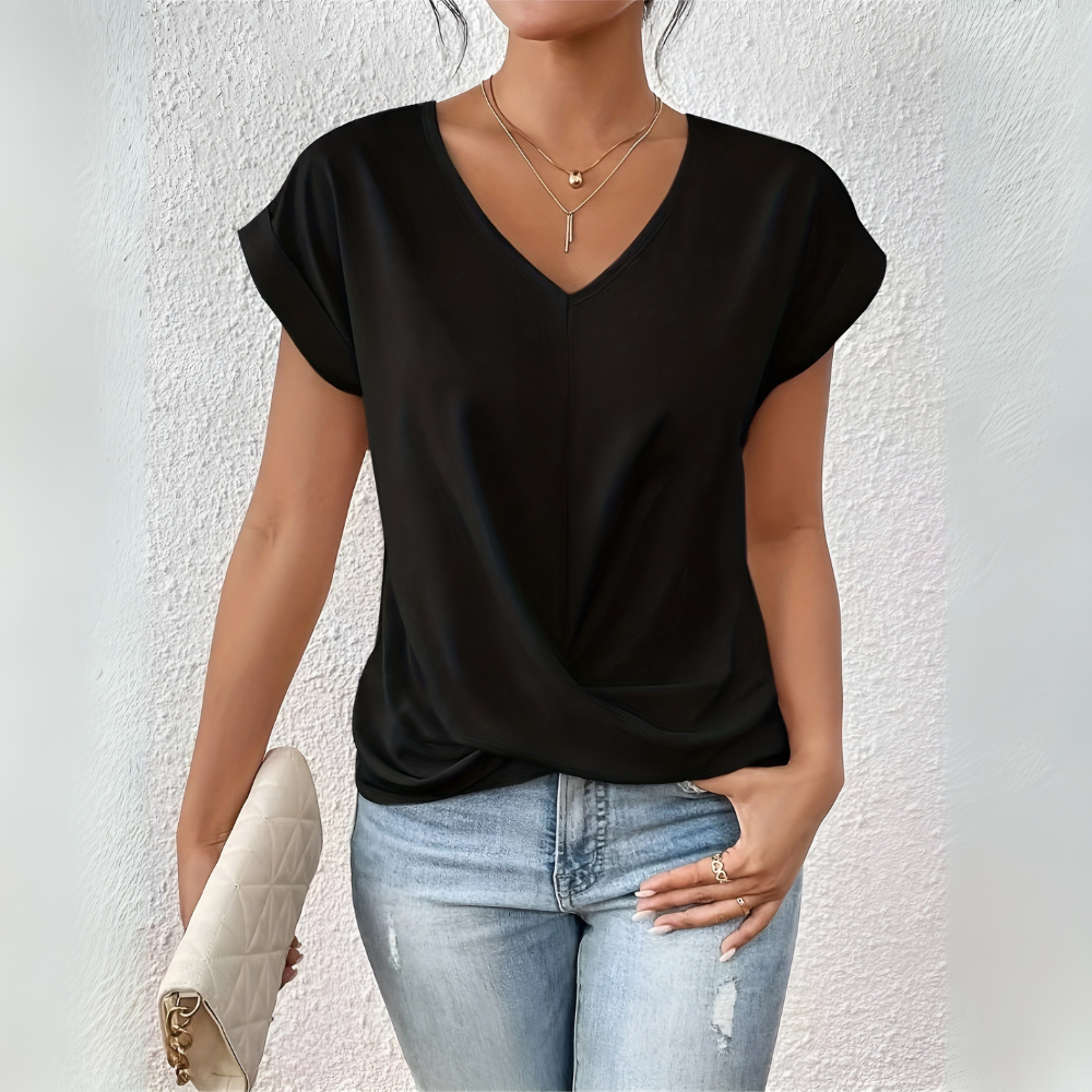 Islana | CLASSIC V-NECK COTTON WOMEN'S TEE