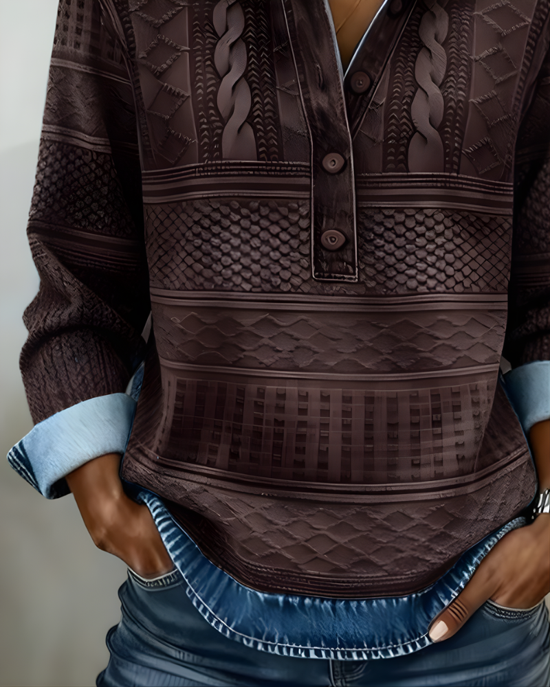 Rowan Half-Button Collared Sweatshirt