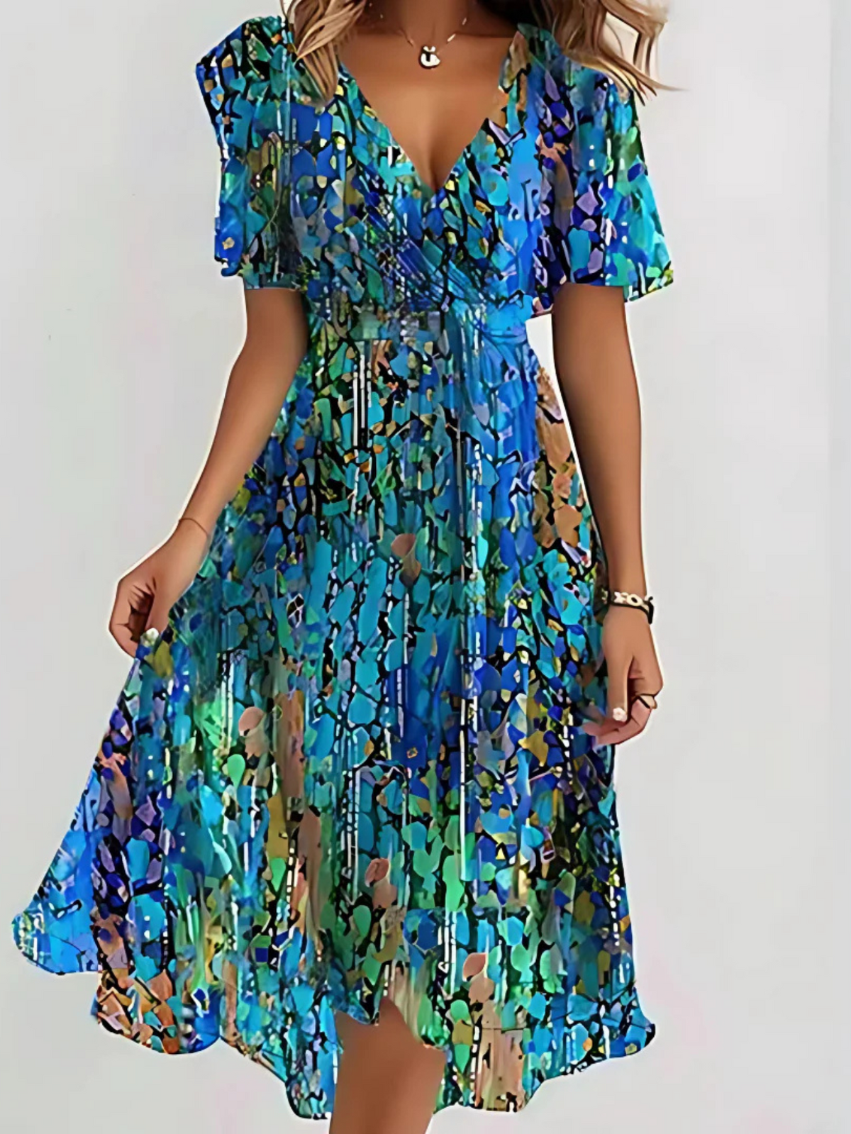 LEANNI | CASUAL BOHO GRADIENT DRESS