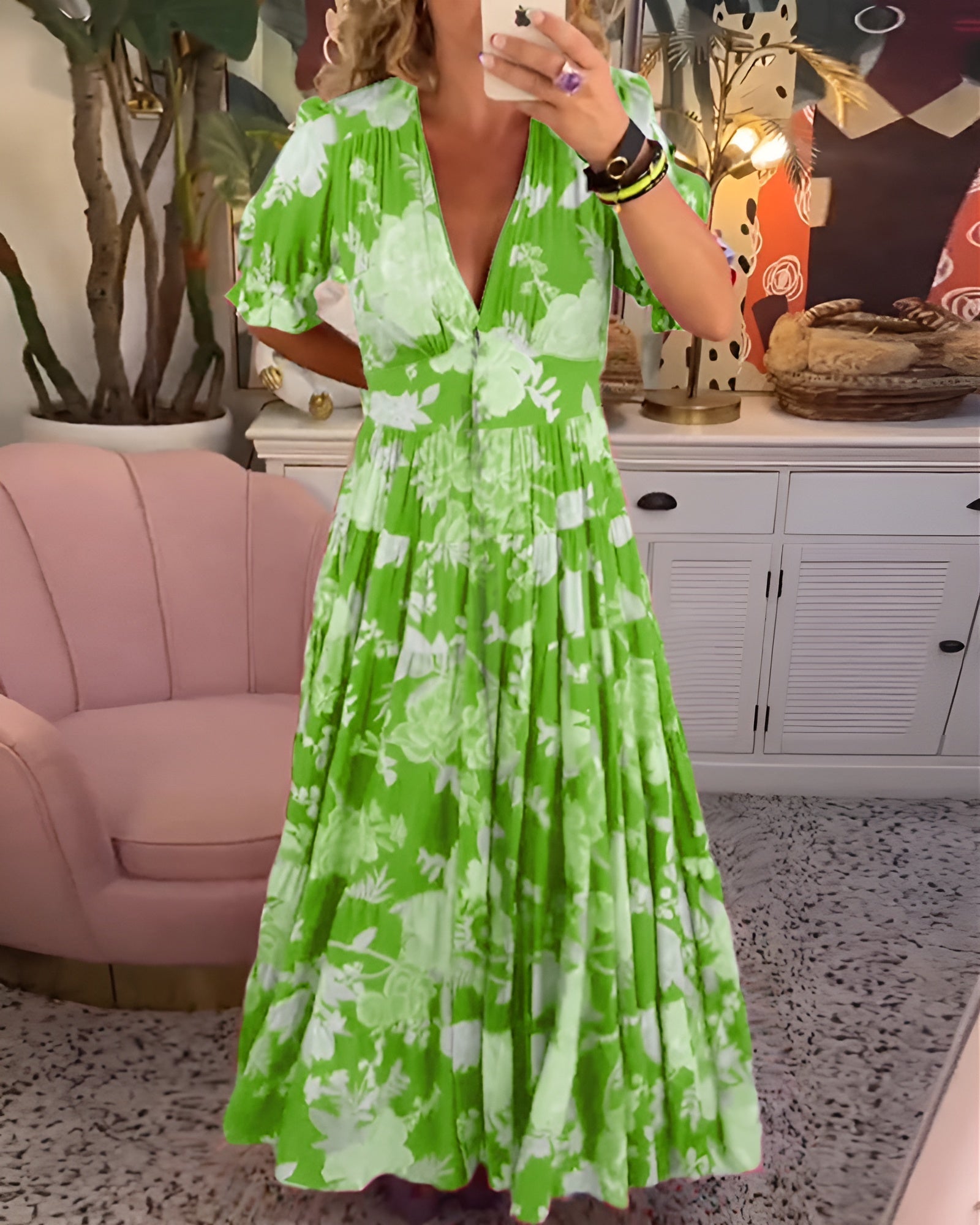 Ginny | Airy Dress with Flowers