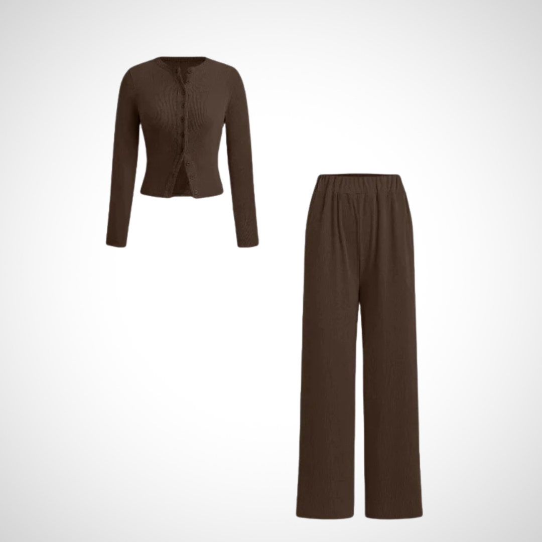 COLYT - Comfy Button Front Long Sleeve