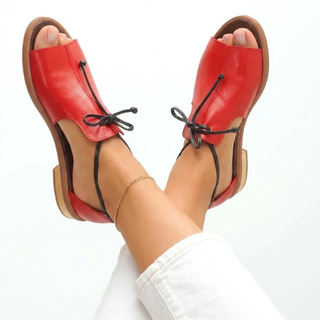 JULIETA | LACE-UP SANDALS