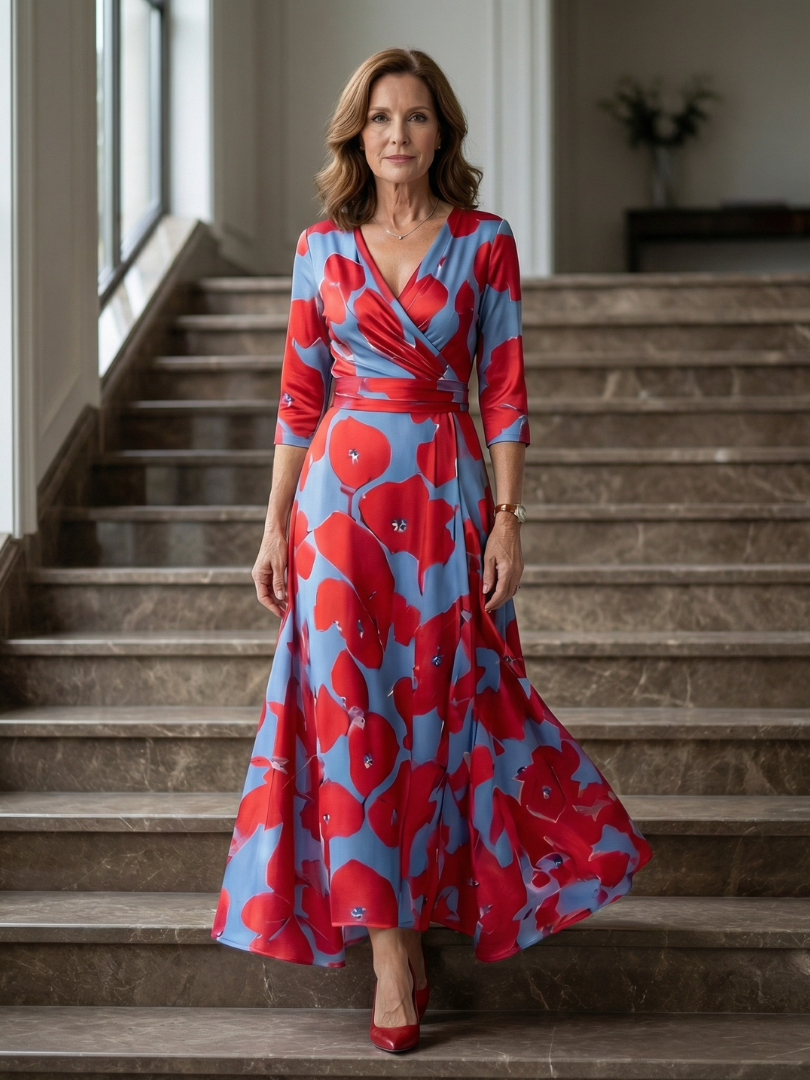 Morwenna Floral Wrap Maxi Dress