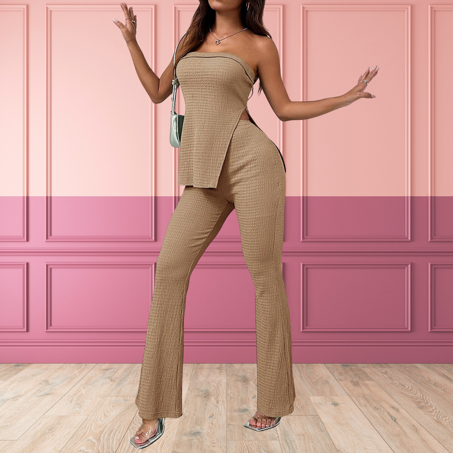 PEACHYT - Split Hem Tube Top