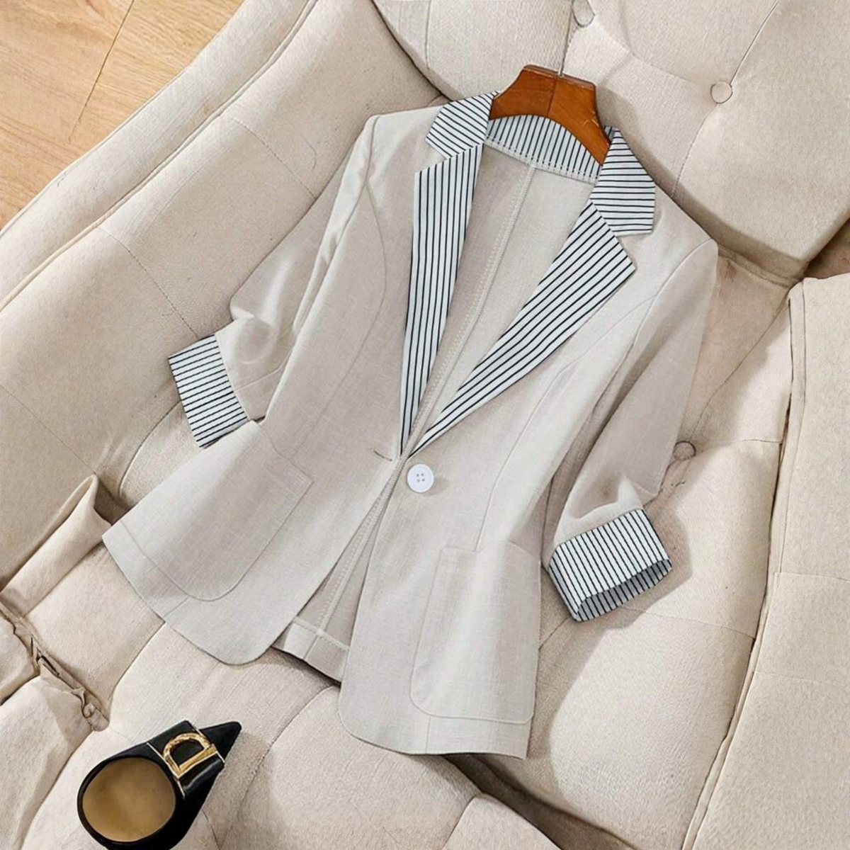 GILLIANT - Classy Button Front Long Sleeve