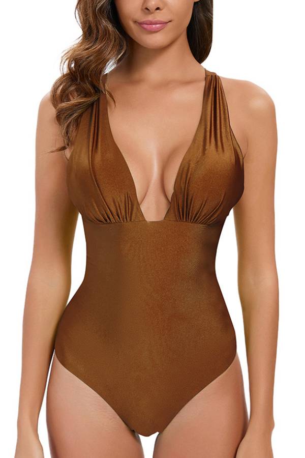 Sexy backless slim women's one-piece swimsuit